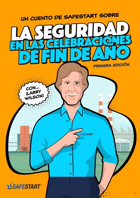 Un comic de SafeStart sobre: La seguridad en las celebraciones de fin de ano